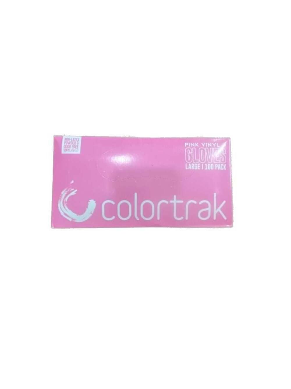 Colortrak Pink Vinyl Gloves Large 100 Pack